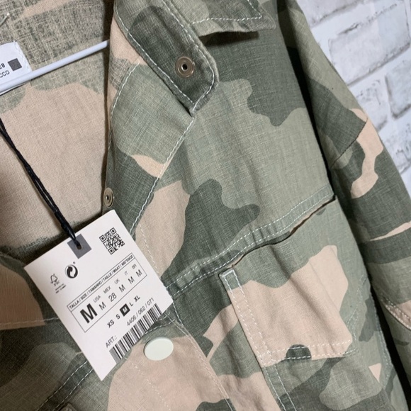 Zara cotton cropped jacket NWT - Picture 3 of 5